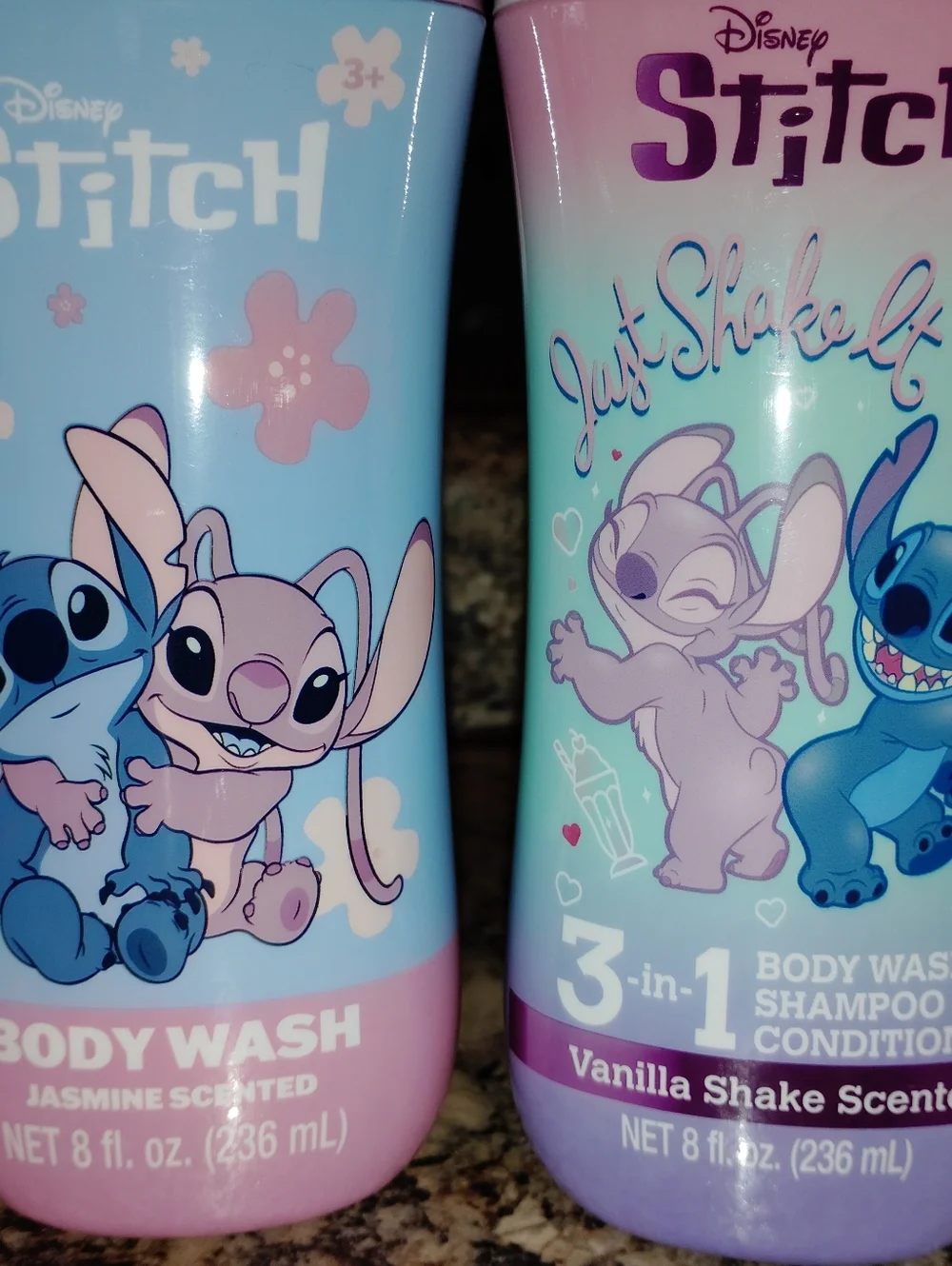 Disney Stitch Jasmine Scented Body Wash Three And One Vanilla New Set - Picture 2 of 5